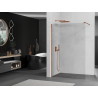 Mexen Kioto sprchová stěna Walk-in 100 x 200 cm, průhledná 8 mm, růžové zlato - 800-100-101-60-00