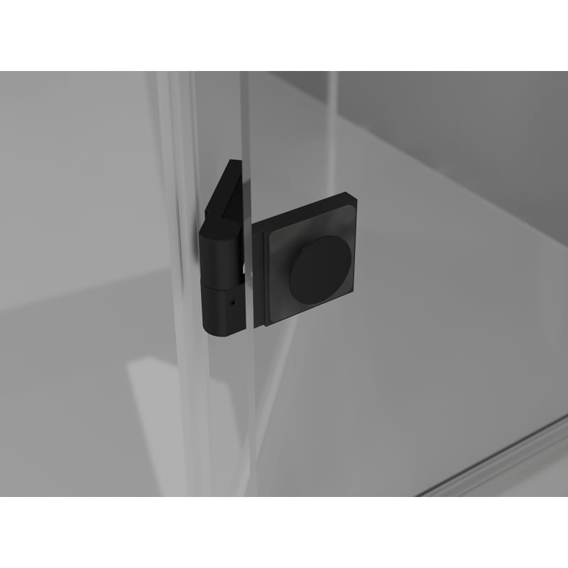 Mexen Lunar-F Duo skládací sprchová kabina 90 x 75 cm, transparentní, černá - 836-090L-075P-70-00