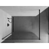 Mexen Kioto sprchová stěna Walk-in 50 x 200 cm, transparentní 8 mm, černá - 800-050-101-70-00