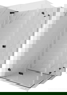 Mexen Lunar-F Duo skládací sprchová kabina 100 x 90 cm, transparentní, černá - 836-100L-090P-70-00