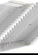 Mexen Lunar T sprchový kout otočný pravý 120 x 70 cm, transparentní, zlatý - 834T-120-070-50-00-P