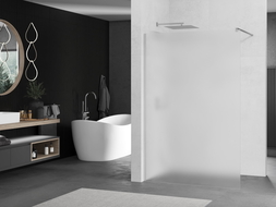 Mexen Kioto sprchová zástěna Walk-in 100 x 200 cm, matná 8 mm, chrom - 800-100-101-01-30