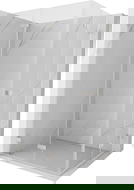 Mexen Lunar-F Duo sprchový kout skládací 100 x 80 cm, transparentní, kartáčovaný nikl - 836-100L-080P-97-00