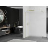 Mexen Kioto sprchová stěna Walk-in 90 x 200 cm, matné 8 mm, zlatá - 800-090-101-50-30