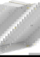 Mexen Lunar T sprchový kout otočný pravý 120 x 100 cm, transparentní, zlatý - 834T-120-100-50-00-P