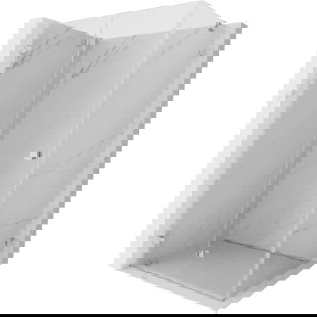 Mexen Lunar-F skládací sprchový kout levý 85 x 70 cm, transparentní, chrom - 836-085-070-01-00-L