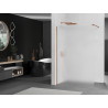 Mexen Kioto sprchová stěna Walk-in 70 x 200 cm, matné 8 mm, růžové zlato - 800-070-101-60-30