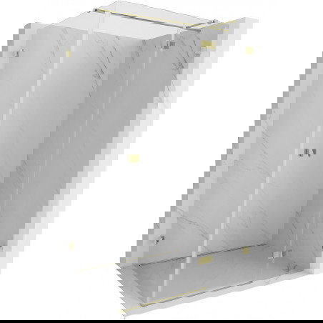 Mexen Lunar T sprchový kout s pravým otevíráním 120 x 110 cm, průhledný, zlatý - 834T-120-110-50-00-P