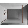 Mexen Kioto sprchová stěna Walk-in 120 x 200 cm, mléčné sklo 8 mm, růžové zlato - 800-120-101-60-30