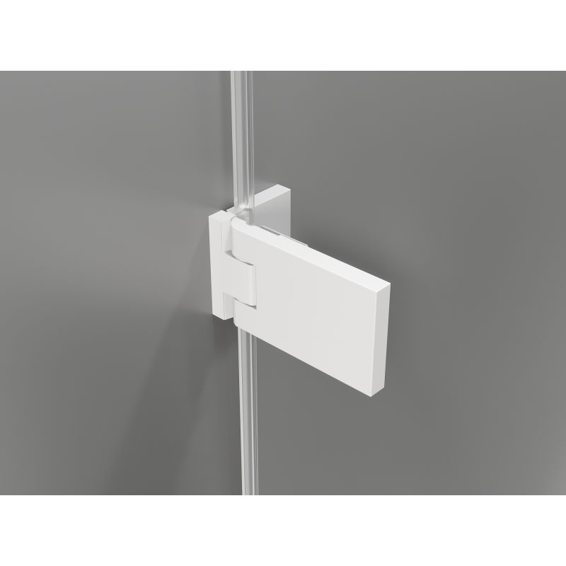 Mexen Lunar-F skládací sprchová kabina levá 95 x 80 cm, transparentní, bílá - 836-095-080-20-00-L