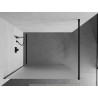Mexen Kioto sprchová stěna Walk-in 120 x 200 cm, matná 8 mm, černá - 800-120-101-70-30