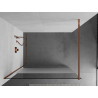 Mexen Kioto sprchová stěna Walk-in 80 x 200 cm, průhledná/matná 8 mm, růžové zlato - 800-080-101-60-35