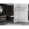 Mexen Kioto sprchová stěna Walk-in 110 x 200 cm, transparentní/matná 8 mm, růžové zlato - 800-110-101-60-35