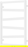 Mexen Zoom dekorativní koupelnový radiátor 770 x 530 mm, 275 W, bílý - W130-0770-530-00-20