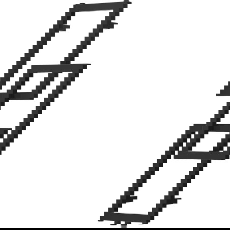 Mexen Grid dekorativní koupelnový radiátor 870 x 360 mm, 209 W, černý - W215-0870-360-00-70