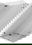 Mexen Lunar-F levá skládací sprchová kabina 85 x 70 cm, transparentní, černá - 836-085-070-70-00-L