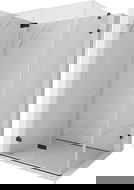 Mexen Lunar-F skládací sprchová kabina levá 95 x 90 cm, transparentní, černá - 836-095-090-70-00-L