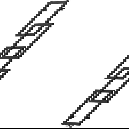 Mexen Grid dekorativní koupelnový radiátor 1360 x 390 mm, 349 W, černý - W215-1360-390-00-70