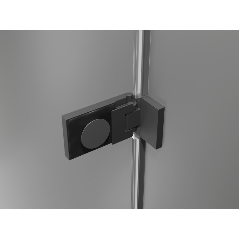 Mexen Lunar-F skládací sprchový kout levý 100 x 80 cm, transparentní, gun metal - 836-100-080-95-00-L