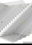 Mexen Lunar-F Duo skládací sprchový kout 95 x 85 cm, průhledný, zlatý - 836-095L-085P-50-00