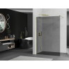 Mexen Kioto sprchová stěna Walk-in 110 x 200 cm, grafitová 8 mm, zlatá - 800-110-101-50-40