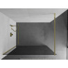 Mexen Kioto sprchová stěna Walk-in 110 x 200 cm, grafitová 8 mm, zlatá - 800-110-101-50-40