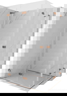 Mexen Lunar-F Duo skládací sprchový kout 95 x 70 cm, transparentní, růžové zlato - 836-095L-070P-60-00