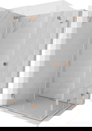 Mexen Lunar-F Duo skládací sprchová kabina 95 x 85 cm, transparentní, kartáčovaná měď - 836-095L-085P-65-00