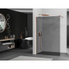 Mexen Kioto sprchová zástěna Walk-in 80 x 200 cm, grafit 8 mm, růžové zlato - 800-080-101-60-40