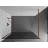 Mexen Kioto sprchová stěna Walk-in 100 x 200 cm, grafitová 8 mm, růžové zlato - 800-100-101-60-40