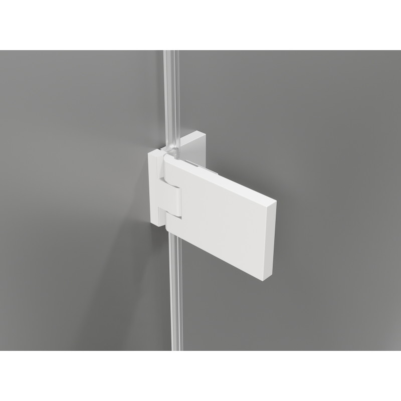 Mexen Lunar-F sprchový kout skládací pravý 80 x 80 cm, transparentní, bílý - 836-080-080-20-00-P