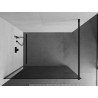Mexen Kioto sprchová stěna Walk-in 70 x 200 cm, grafit 8 mm, černá - 800-070-101-70-40