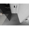 Mexen Kioto sprchová stěna Walk-in 70 x 200 cm, grafit 8 mm, černá - 800-070-101-70-40