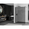Mexen Kioto sprchová stěna Walk-in 70 x 200 cm, grafit 8 mm, černá - 800-070-101-70-40