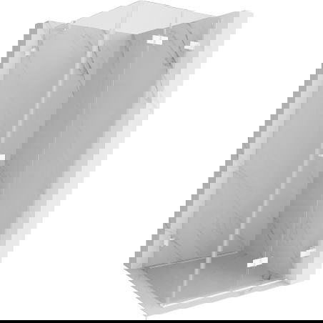 Mexen Lunar-F sprchový kout skládací pravý 100 x 100 cm, transparentní, bílá - 836-100-100-20-00-P