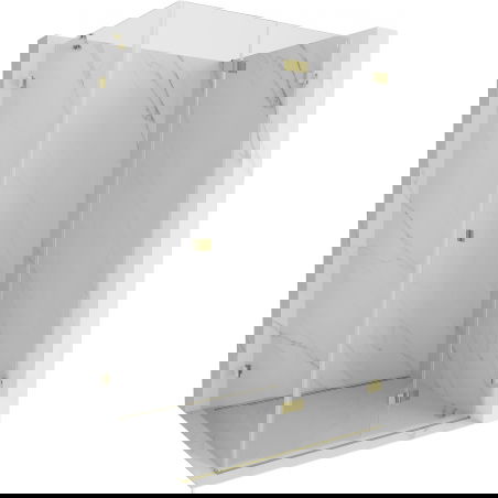 Mexen Lunar-F skládací sprchová kabina pravá 85 x 70 cm, transparentní, zlatá - 836-085-070-50-00-P