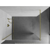 Mexen Kioto sprchová stěna Walk-in 100 x 200 cm, zrcadlová 8 mm, zlatá - 800-100-101-50-50
