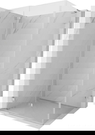 Mexen Lunar-F L skládací sprchový kout levý 90 x 80 cm, transparentní, chrom - 836L-090-080-01-00-L