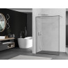 Mexen Kioto sprchová zástěna Walk-in 100 x 200 cm, černý rám 8 mm, chrom - 800-100-101-01-70