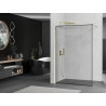 Mexen Kioto sprchová stěna Walk-in 110 x 200 cm, černý rám 8 mm, zlatá - 800-110-101-50-70