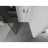 Mexen Kioto sprchová zástěna Walk-in 140 x 200 cm, černý rámeček 8 mm, růžové zlato - 800-140-101-60-70