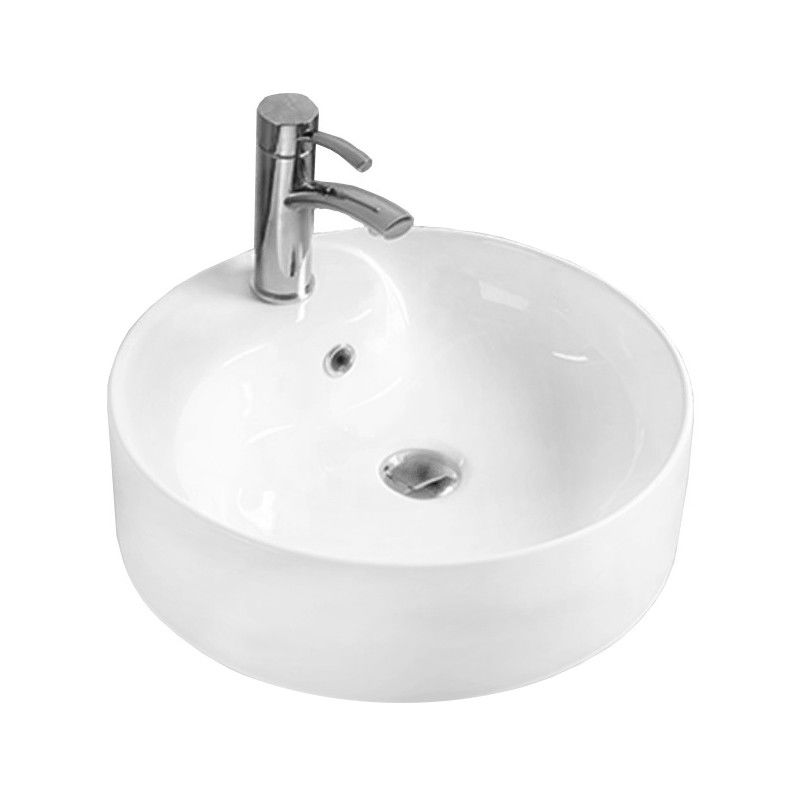 Mexen Lila umyvadlo na desku 46 x 46 cm, bílá - 21824600