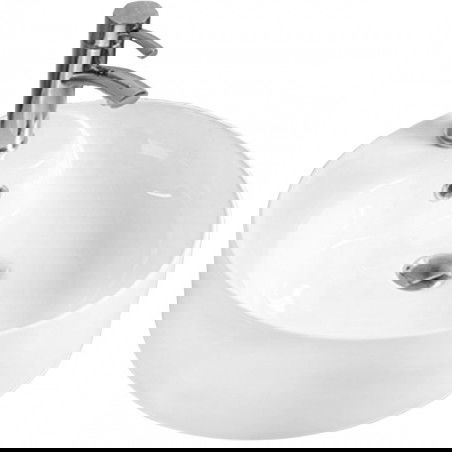 Mexen Lila umyvadlo na desku 46 x 46 cm, bílá - 21824600