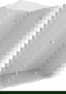 Mexen Lunar-F L skládací sprchová kabina pravá 85 x 70 cm, transparentní, chrom - 836L-085-070-01-00-P