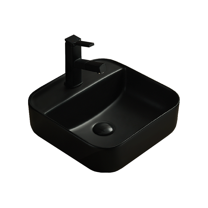 Mexen Silvia umyvadlo na desku 39 x 39 cm, černá mat - 21863985