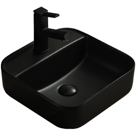 Mexen Silvia umyvadlo na desku 39 x 39 cm, černá mat - 21863985