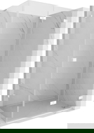 Mexen Lunar-F L sprchová kabina skládací pravá 90 x 80 cm, transparentní, bílá - 836L-090-080-20-00-P