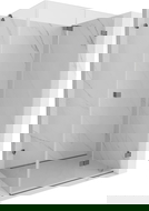 Mexen Lunar-F skládací sprchový kout pravý 100 x 70 cm, transparentní, gun metal - 836-100-070-95-00-P