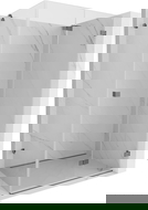 Mexen Lunar-F skládací sprchový kout pravý 95 x 90 cm, transparentní, gun metal - 836-095-090-95-00-P