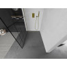 Mexen Kioto sprchová zástěna Walk-in 90 x 200 cm, černý vzor 8 mm, zlatá - 800-090-101-50-78